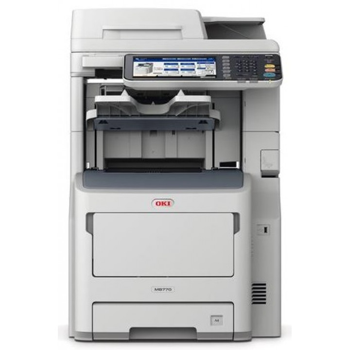 МФУ монохромное OKI MB770dfnfax (A4, 52 стр/мин, факс, сканер, дуплекс)