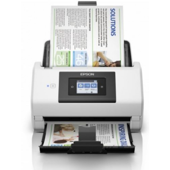 Сканер Epson WorkForce DS-780N B11B227401 (сетевой, А4, 45 стр/мин, Ethernet, USB 3.0, ADF 100 л.)