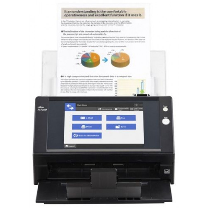 Сканер Fujitsu PA03706-B001 (A4, 25 стр./мин, ADF 50, 400 стр в день, двухсторонний)