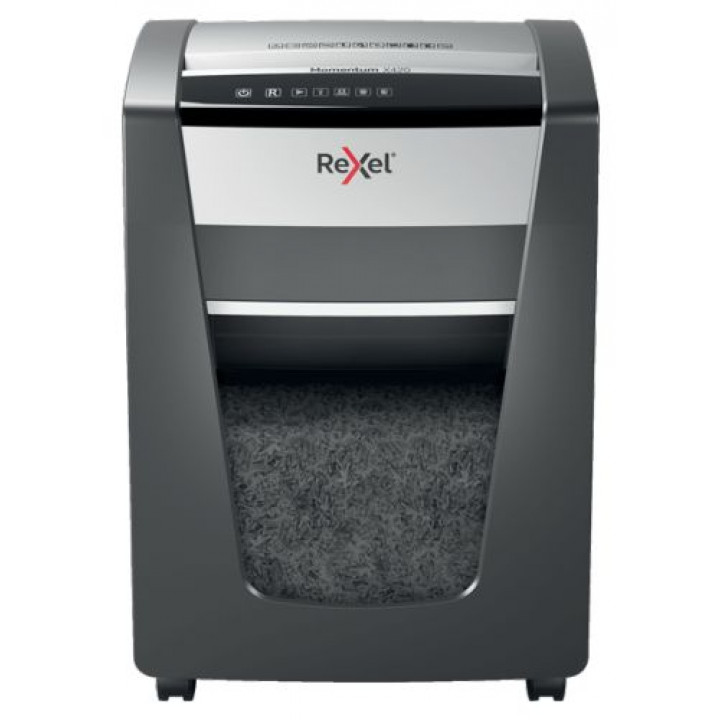 Уничтожитель бумаг Rexel 2104578EU (секр. P-4, 4x40мм, 20 л, 30 лтр, скрепки/скобы)