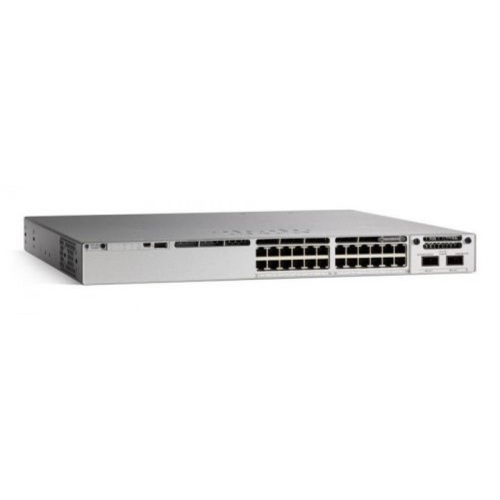 Коммутатор Cisco C9300-24UX-A (24 порта 10GBase-T, 4 порта 40G QSFP+)