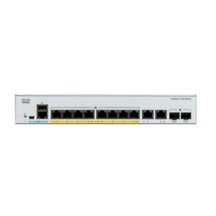 Коммутатор Cisco C1000-8P-2G-L (8 портов GE, PoE, 2x1G SFP)