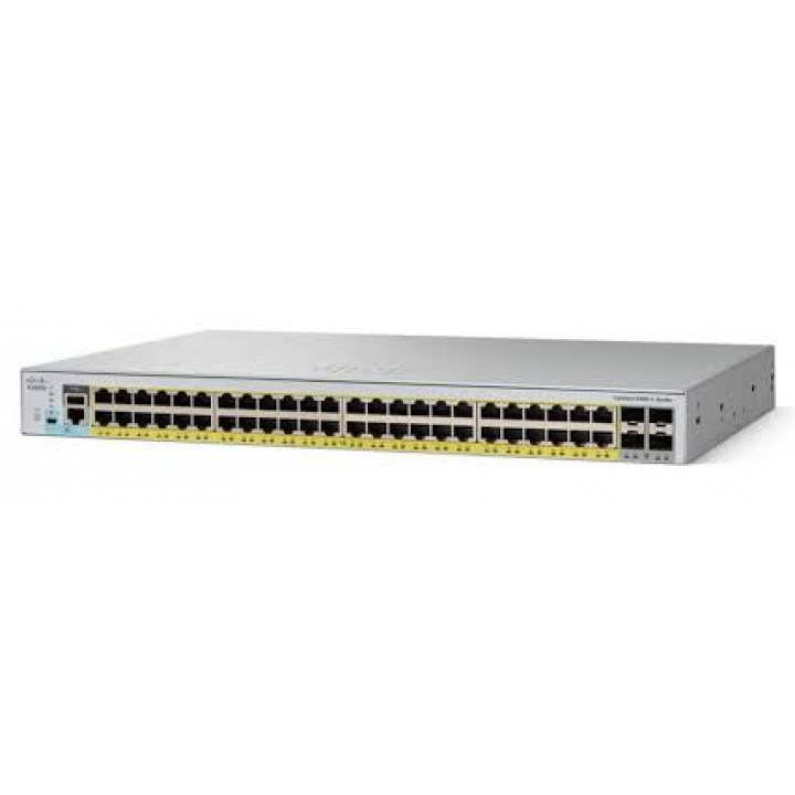Коммутатор Cisco WS-C2960L-48PQ-LL (48 портов GigE PoE+, 4x10G SFP+, Lan Lite) Коммутатор Cisco WS-C2960L-48PQ-LL (48 портов GigE PoE+, 4x10G SFP+, Lan Lite)