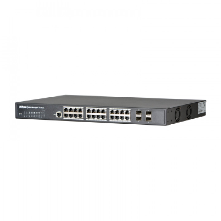 Коммутатор Dahua DH-PFS5424-24T (24 порта L2+, 20x1G, 4xCombo)