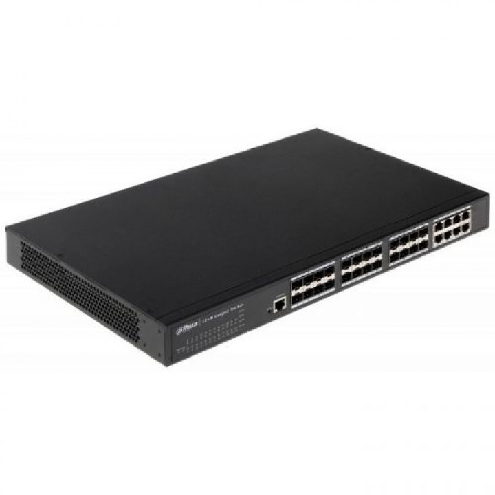 Коммутатор Dahua DH-PFS5924-24X (24 порта L2+, 16xSFP, 8xCombo)