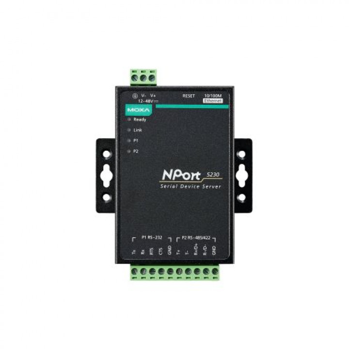Преобразователь MOXA NPort 5230-T (1 Port RS-422/485, 1 port RS-232, t:-40/+70) Преобразователь MOXA NPort 5230-T (1 Port RS-422/485, 1 port RS-232, t:-40/+70)