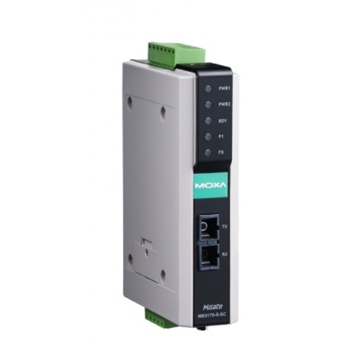 Преобразователь MOXA MGate MB3170-M-SC (1-port advanced Modbus gateway multi-mode fiber port, SC connectors)