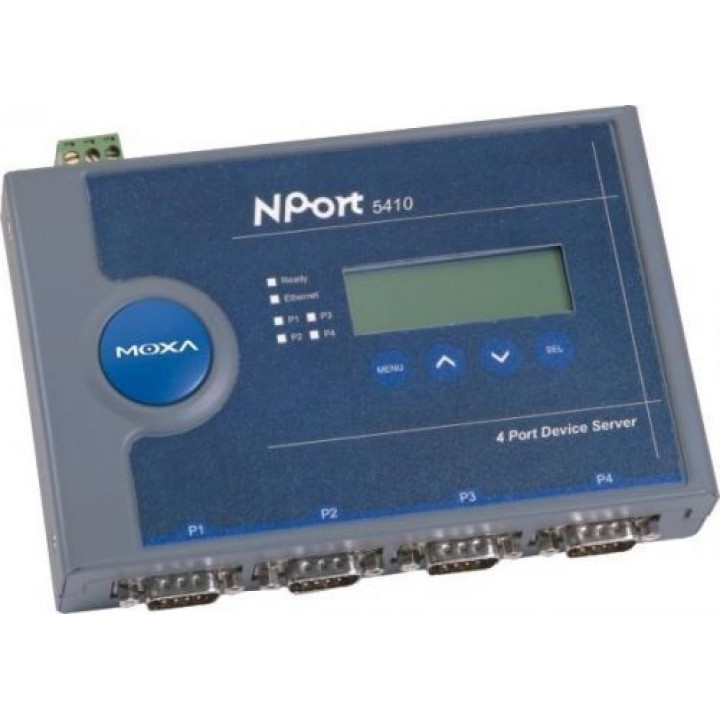 Преобразователь MOXA NPort 5410 (4 порта RS-232, DB9, device server) Преобразователь MOXA NPort 5410 (4 порта RS-232, DB9, device server)