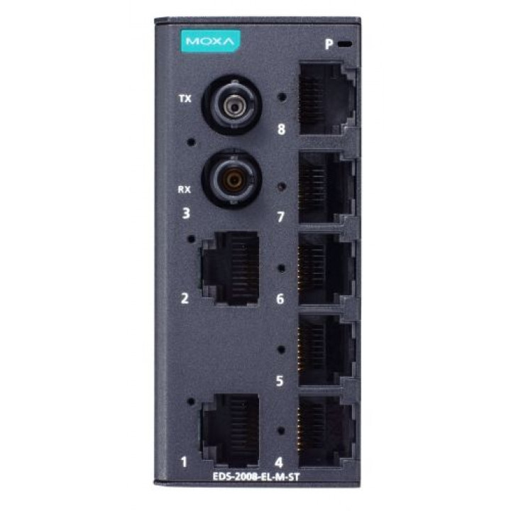 Коммутатор MOXA EDS-2008-EL-M-ST (8 портов, 7x10/100BaseTX, 1x100BaseFX ST)