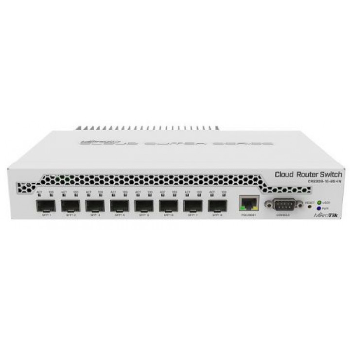 Коммутатор Mikrotik CRS309-1G-8S+IN (1xGE, 8xSFP+, PoE)