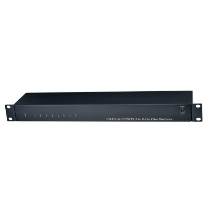Распределитель SC&T CD816HD OSNOVO (8вх. 16вых. HDCVI/HDTVI/AHD/CVBS, TVS)