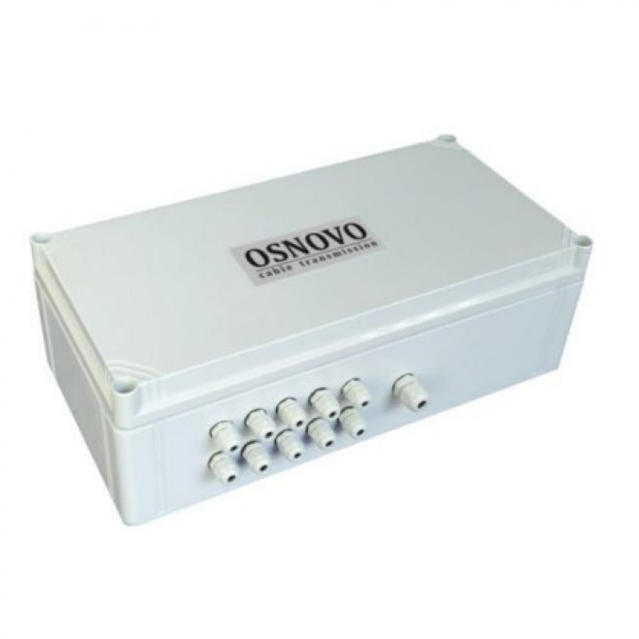 Коммутатор PoE OSNOVO SW-60812/W (11 портов, PoE до 60W, уличный с термостабилизацией)