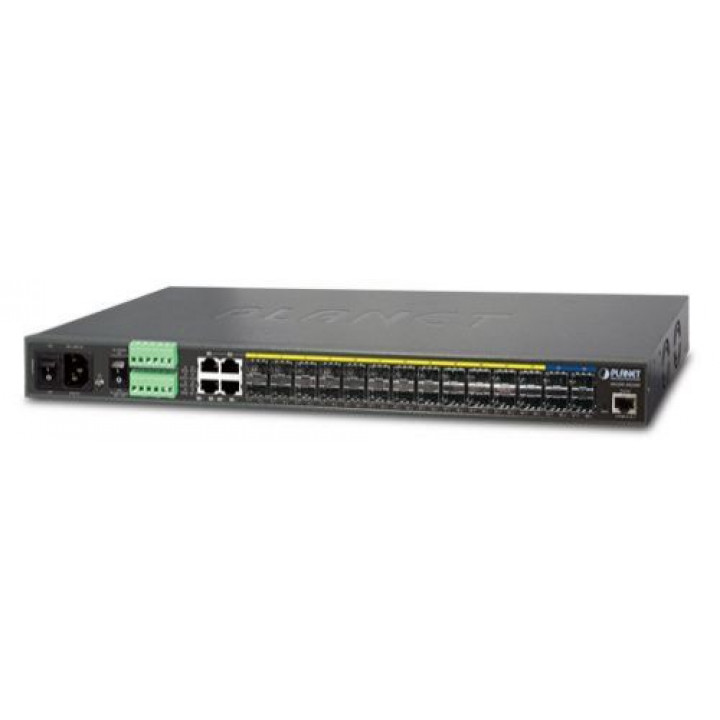 Коммутатор PLANET MGSW-28240F (24xSFP, 4x10G SFP+, Metro Ethernet, Redundant Power)