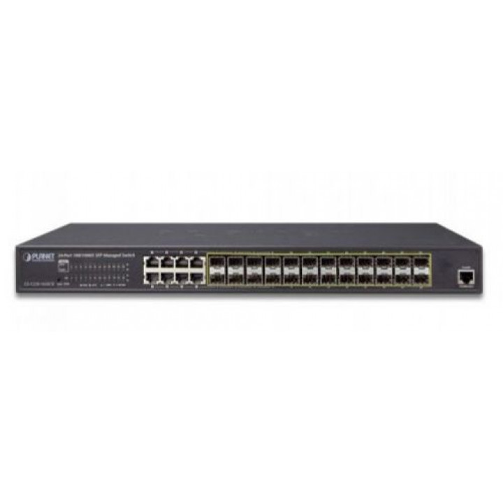 Коммутатор PLANET GS-5220-16S8C (24xSFP, 8 Shared TP, L2+, L3 Static Routing) Коммутатор PLANET GS-5220-16S8C (24xSFP, 8 Shared TP, L2+, L3 Static Routing)