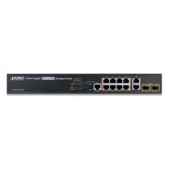 Коммутатор PoE Planet GS-4210-8P2T2S