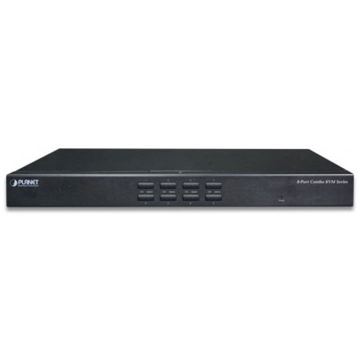 KVM-переключатель PLANET KVM-210-08 (8 портов, разрешение до 2048x1536) KVM-переключатель PLANET KVM-210-08 (8 портов, разрешение до 2048x1536)