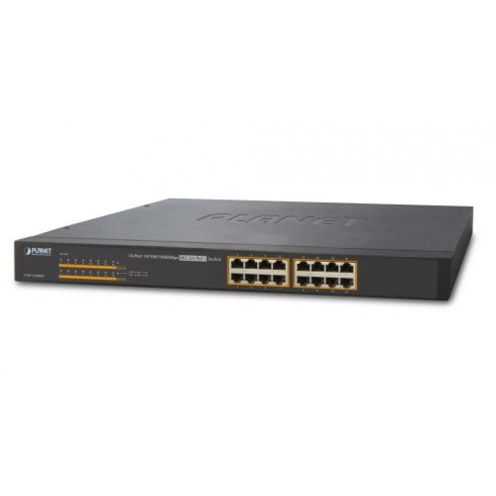 Коммутатор PoE Planet GSW-1600HP (16 портов Gigabit PoE+, неуправляемый) Коммутатор PoE Planet GSW-1600HP (16 портов Gigabit PoE+, неуправляемый)