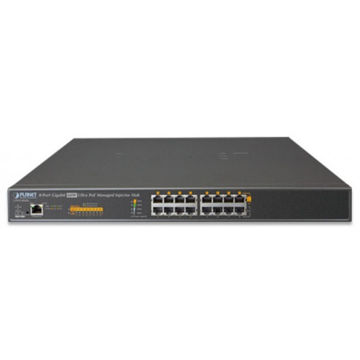 Инжектор PoE PLANET UPOE-800G (управляемый, 8 портов Gigabit, 60W Ultra PoE, 400W)