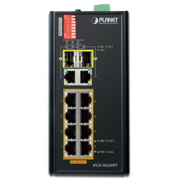 Коммутатор промышленный Planet IFGS-1022HPT