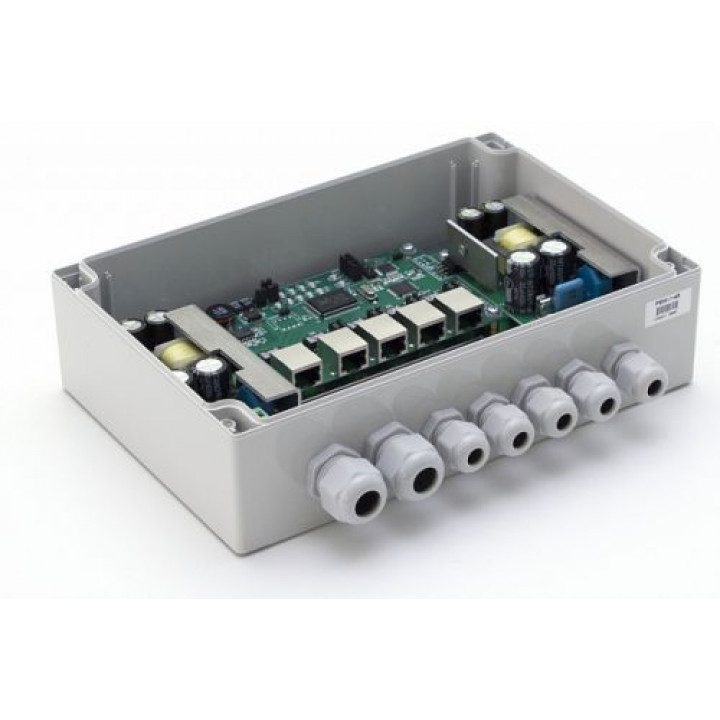 Коммутатор TFortis PSW-1-45 (уличный неуправляемый, 5xFast Ethernet) Коммутатор TFortis PSW-1-45 (уличный неуправляемый, 5xFast Ethernet)