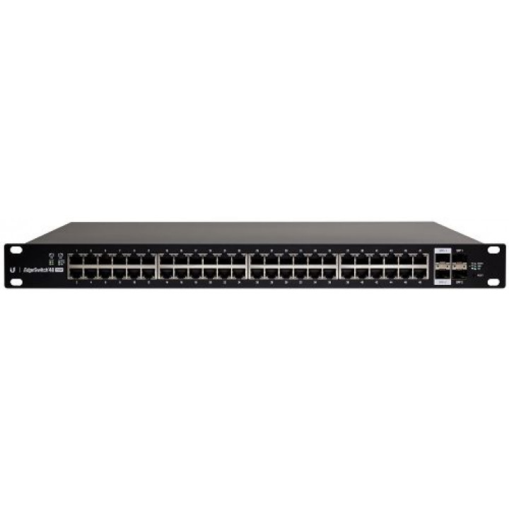 Коммутатор PoE Ubiquiti ES-48-750W EU (48x1GbE, 2x10G SFP+, 2x1G SFP, 750Вт) Коммутатор PoE Ubiquiti ES-48-750W EU (48x1GbE, 2x10G SFP+, 2x1G SFP, 750Вт)