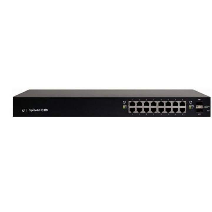 Коммутатор PoE Ubiquiti ES-16-150W (16xGE PoE, 2xSFP, 150Вт)