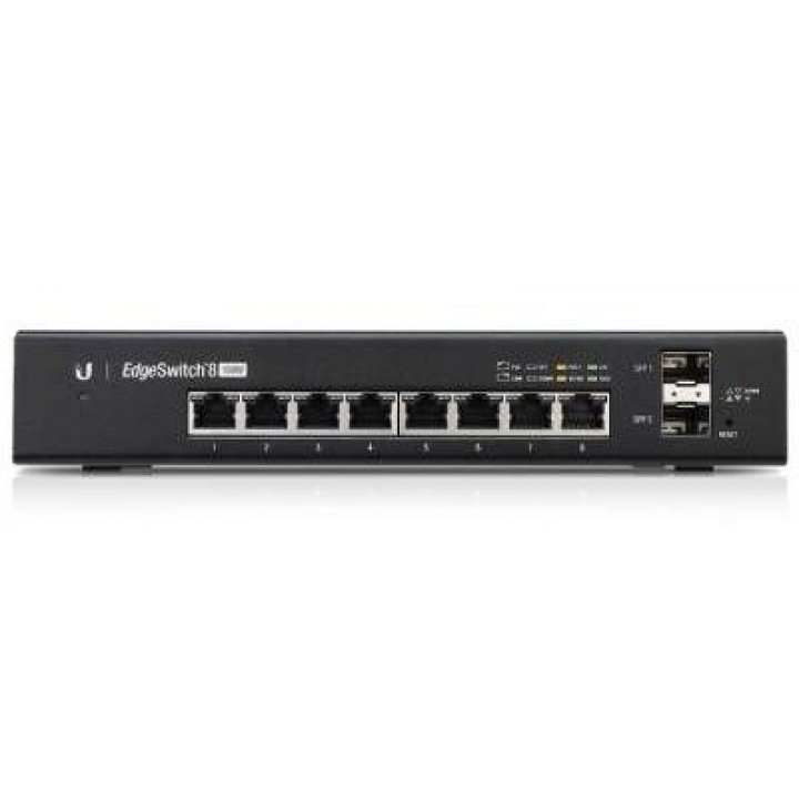 Коммутатор PoE Ubiquiti ES-8-150W-EU (8x1GbE PoE, 2xSFP, 150Вт, 19") Коммутатор PoE Ubiquiti ES-8-150W-EU (8x1GbE PoE, 2xSFP, 150Вт, 19")