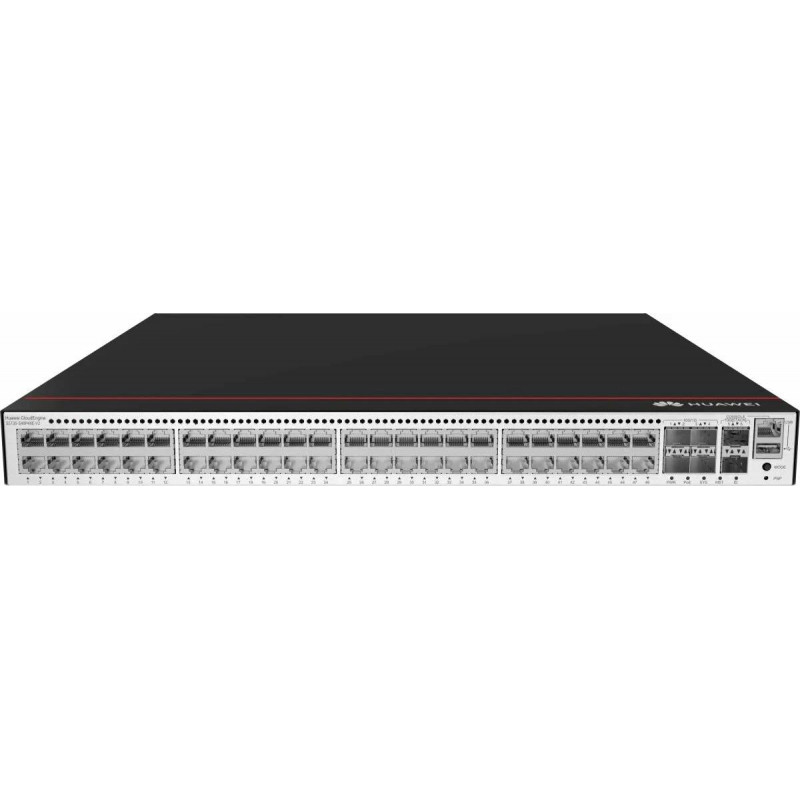 Коммутатор Huawei S5735-S48P4XE-V2 (48x1GbE, 4x10G SFP+, 2x12GE stack, PoE+)