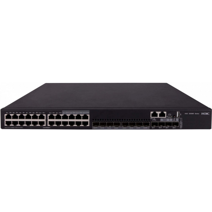 Коммутатор H3C LS-5560X-30C-EI-GL (24x1GbE, 4x10Gb SFP+, слот) Коммутатор H3C LS-5560X-30C-EI-GL (24x1GbE, 4x10Gb SFP+, слот)