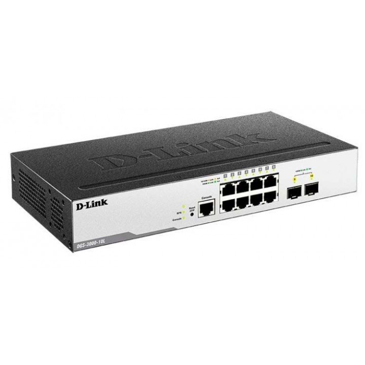 Коммутатор D-Link DGS-3000-10L/B1A (L2 Managed, 8x1GbE + 2xSFP) Коммутатор D-Link DGS-3000-10L/B1A (L2 Managed, 8x1GbE + 2xSFP)
