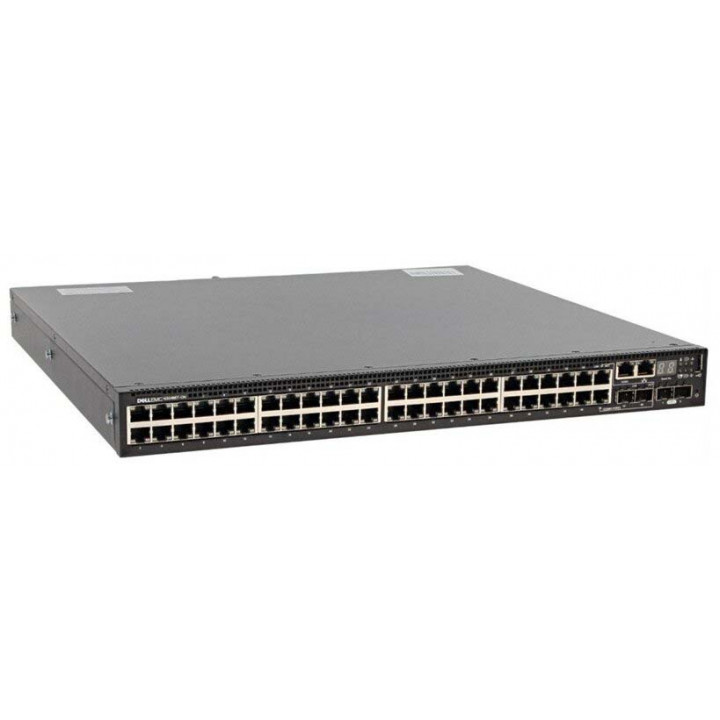 Коммутатор Dell N3048EP-AOFM-01 (48x1GbT, 2xSFP+ 10GbE, 48xPoE+/12xPoE 60W, L3) Коммутатор Dell N3048EP-AOFM-01 (48x1GbT, 2xSFP+ 10GbE, 48xPoE+/12xPoE 60W, L3)