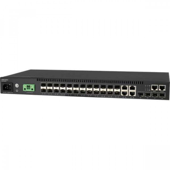 Коммутатор Edge-Core ECS4120-28Fv2 (24xGE SFP+ 4CG + 4x10G SFP+, L2+, DDM, Dual PSU) Коммутатор Edge-Core ECS4120-28Fv2 (24xGE SFP+ 4CG + 4x10G SFP+, L2+, DDM, Dual PSU)