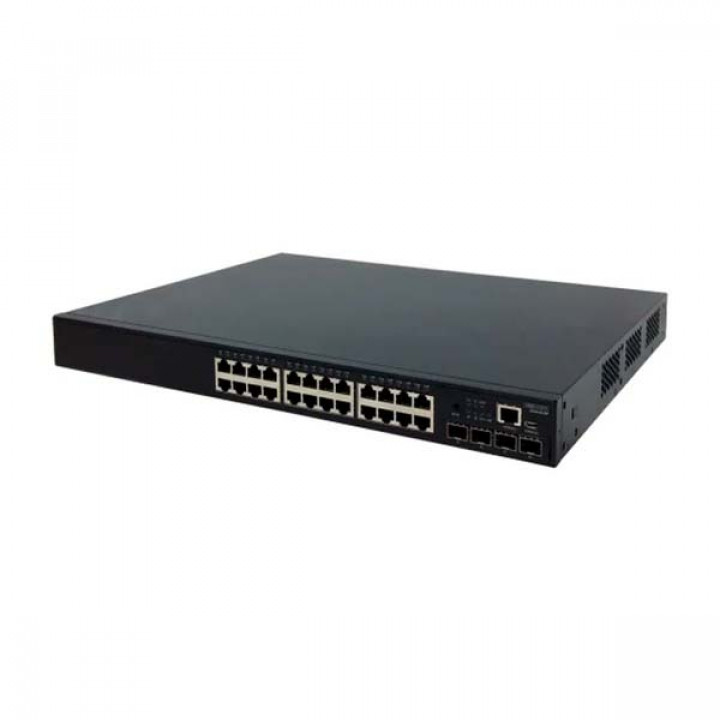 Коммутатор Edge-Core ECS4120-28P (24xGE PoE+ + 4x10G SFP+, L2+, PoE до 400W)