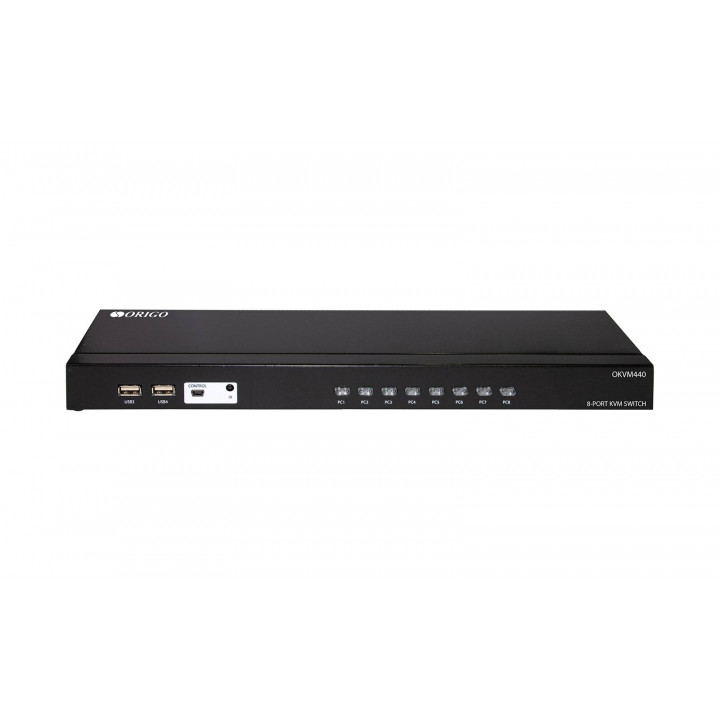 KVM-переключатель ORIGO OKVM440/A1A (8 портов, VGA, USB) KVM-переключатель ORIGO OKVM440/A1A (8 портов, VGA, USB)