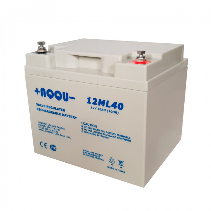 Аккумуляторная батарея AQQU 12ML40 (12V 40Ah, срок службы 10 лет) Аккумуляторная батарея AQQU 12ML40 (12V 40Ah, срок службы 10 лет)