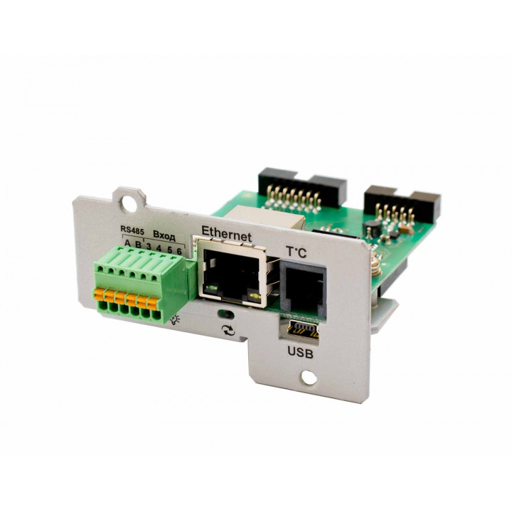 Плата расширения интерфейсов Штиль IC-SNMP/mini-USB (Ethernet, mini-USB, 2 дискр. входа, SNMP/Modbus TCP) Плата расширения интерфейсов Штиль IC-SNMP/mini-USB (Ethernet, mini-USB, 2 дискр. входа, SNMP/Modbus TCP)