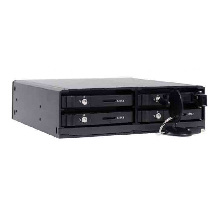 Дисковая корзина Negorack NR-SS46S (1x5.25", для 4x2.5" SAS/SATA HDD, горячая замена) Дисковая корзина Negorack NR-SS46S (1x5.25", для 4x2.5" SAS/SATA HDD, горячая замена)