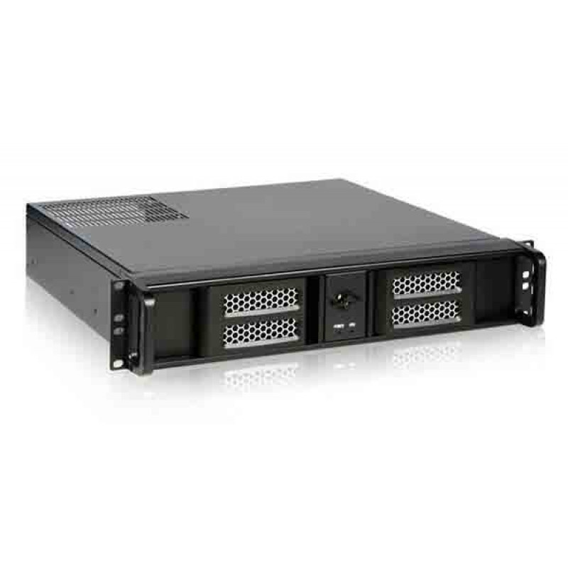 Серверный корпус NegoRack NR-N214D-500 (2U, mATX 9.6x9.6, 2x5.25ext, 4x3.5int, 380mm, 500Вт)