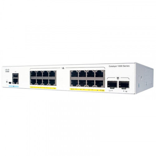 Коммутатор Cisco Catalyst C1000-16P-2G-L (16xGE PoE+, 2xSFP)