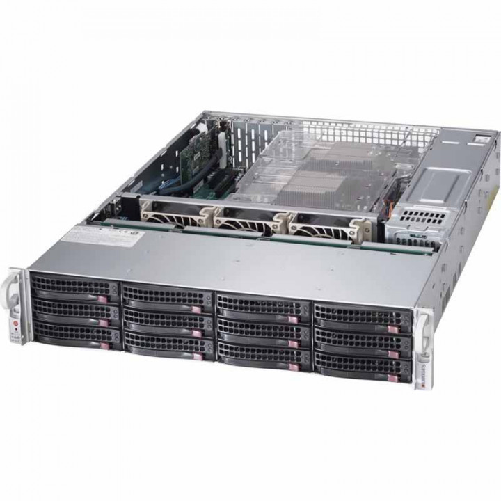 Корпус серверный Supermicro CSE-826BA-R920LPB (2U, 12x3.5" hot-swap, 2x920Вт)