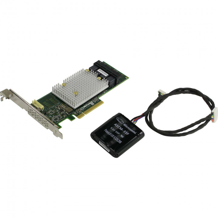 Контроллер SAS Adaptec 2295000-R (16 internal ports, PCIe Gen3, x8, 4 GB DDR4, RAID 0/1/10/5/6/50/60, FlexConfig, maxCache 4.0)