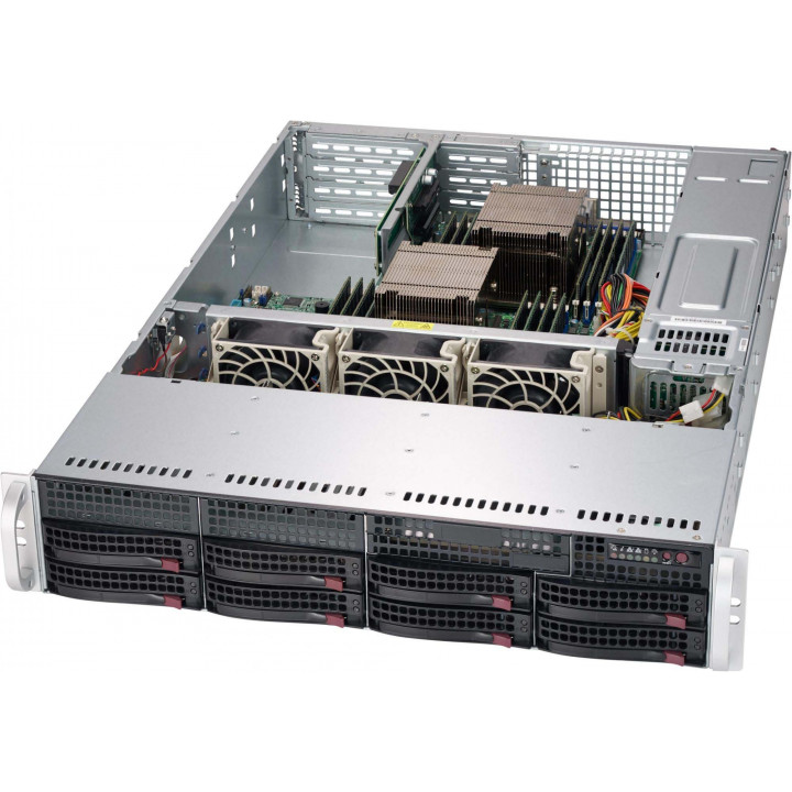 Корпус серверный Supermicro CSE-825TQC-R802LPB (2U, 8x3.5" HS SAS3, 2x3.5", 2x800W) Корпус серверный Supermicro CSE-825TQC-R802LPB (2U, 8x3.5" HS SAS3, 2x3.5", 2x800W)