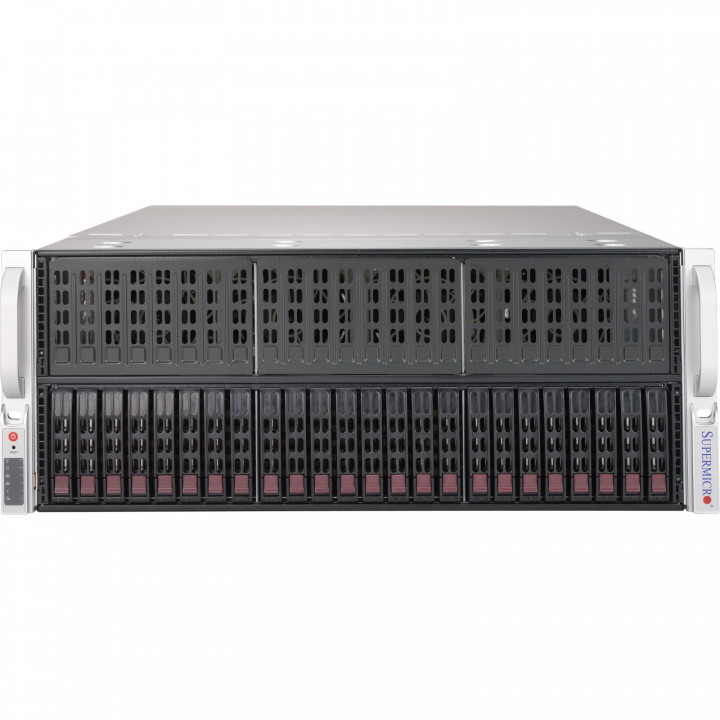 Серверная платформа Supermicro AS-4124GS-TNR (4U, 2*SP3, 24*DDR4, 24*2.5", 2*Glan, 11*PCIE, 2*2200W)