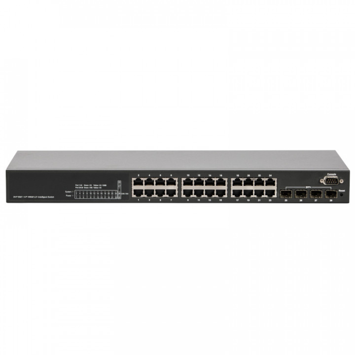 Коммутатор NSGate DAS-28T (24x 10/100/1000Base-T + 4x1G/10G SFP+)