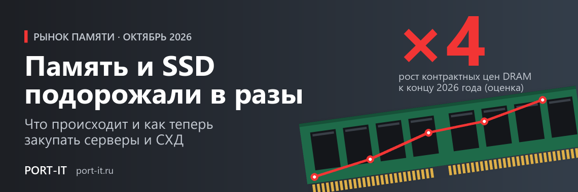 Память и SSD подорожали в разы: что происходит и как теперь закупать серверы