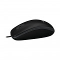 Мышь Logitech B100, оптическая, USB, черная, 910-003357