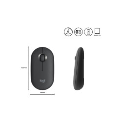 Мышь Logitech Pebble M350, оптическая, 1000dpi, беспроводная, 910-005718