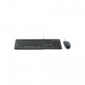 Комплект клавиатура + мышь Logitech Комплект клавиатуры и мыши MK120 серый USB (920-002561)