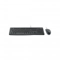 Комплект клавиатура + мышь Logitech Комплект клавиатуры и мыши MK120 серый USB (920-002561)