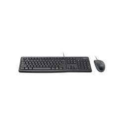 Комплект клавиатура + мышь Logitech Комплект клавиатуры и мыши MK120 серый USB (920-002561)